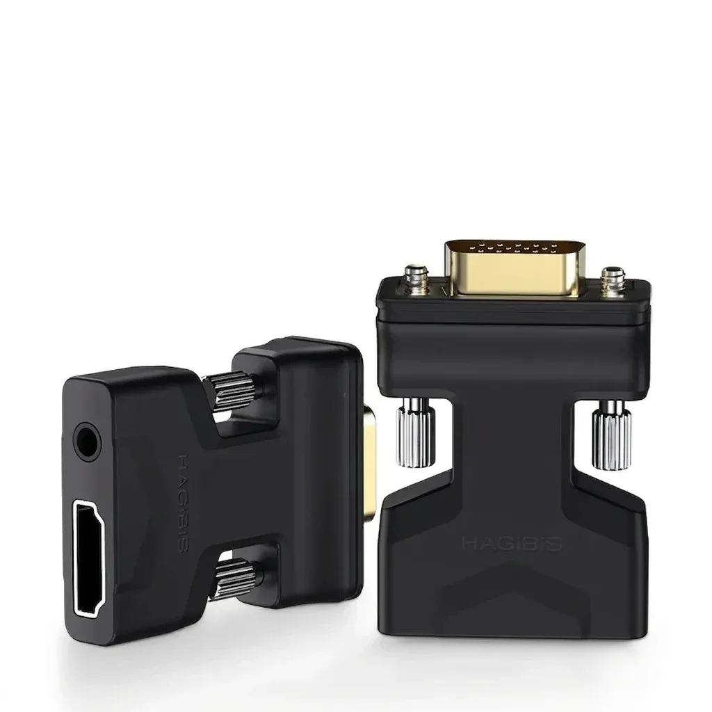 ממיר HDMI ל-VGA Hagibis עם אודיו
