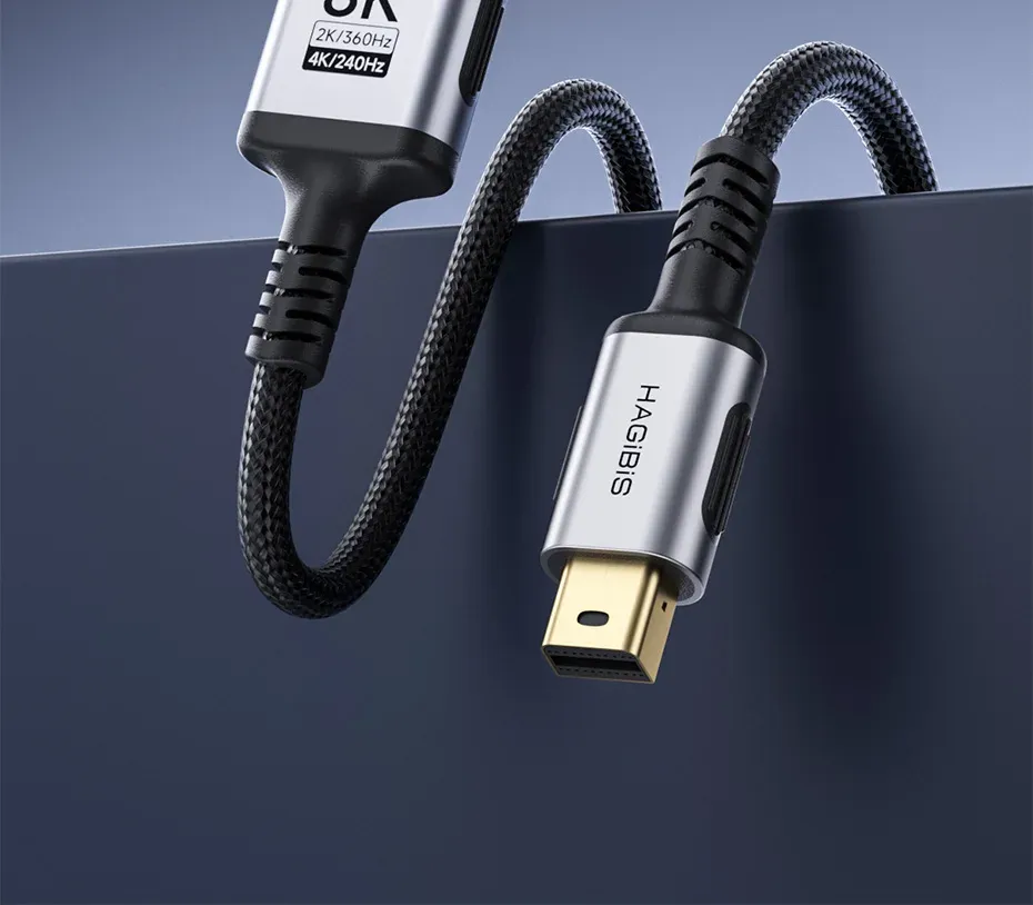 Câble Mini DisplayPort vers DisplayPort 1.4 Hagibis 8K bidirectionnel