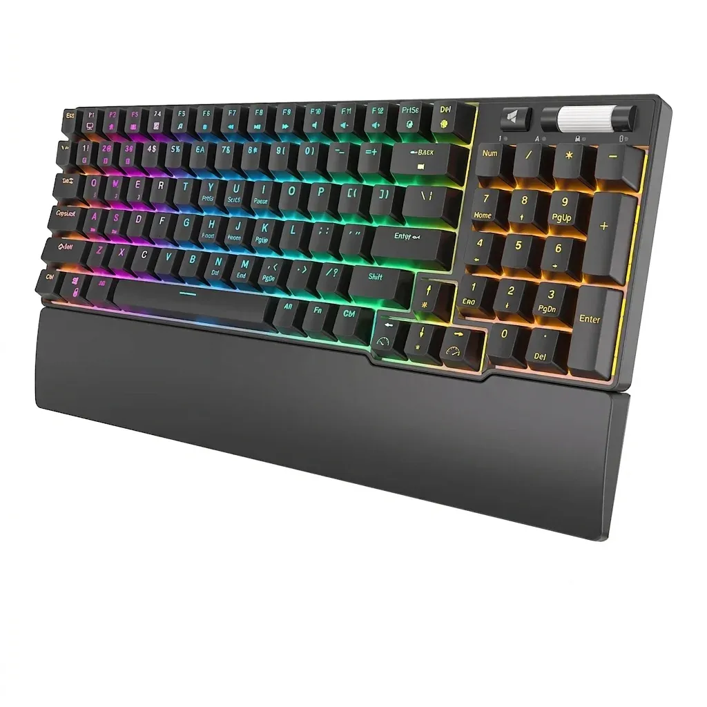 Clavier mécanique RK96 sans fil tri-mode, RGB et hot-swap