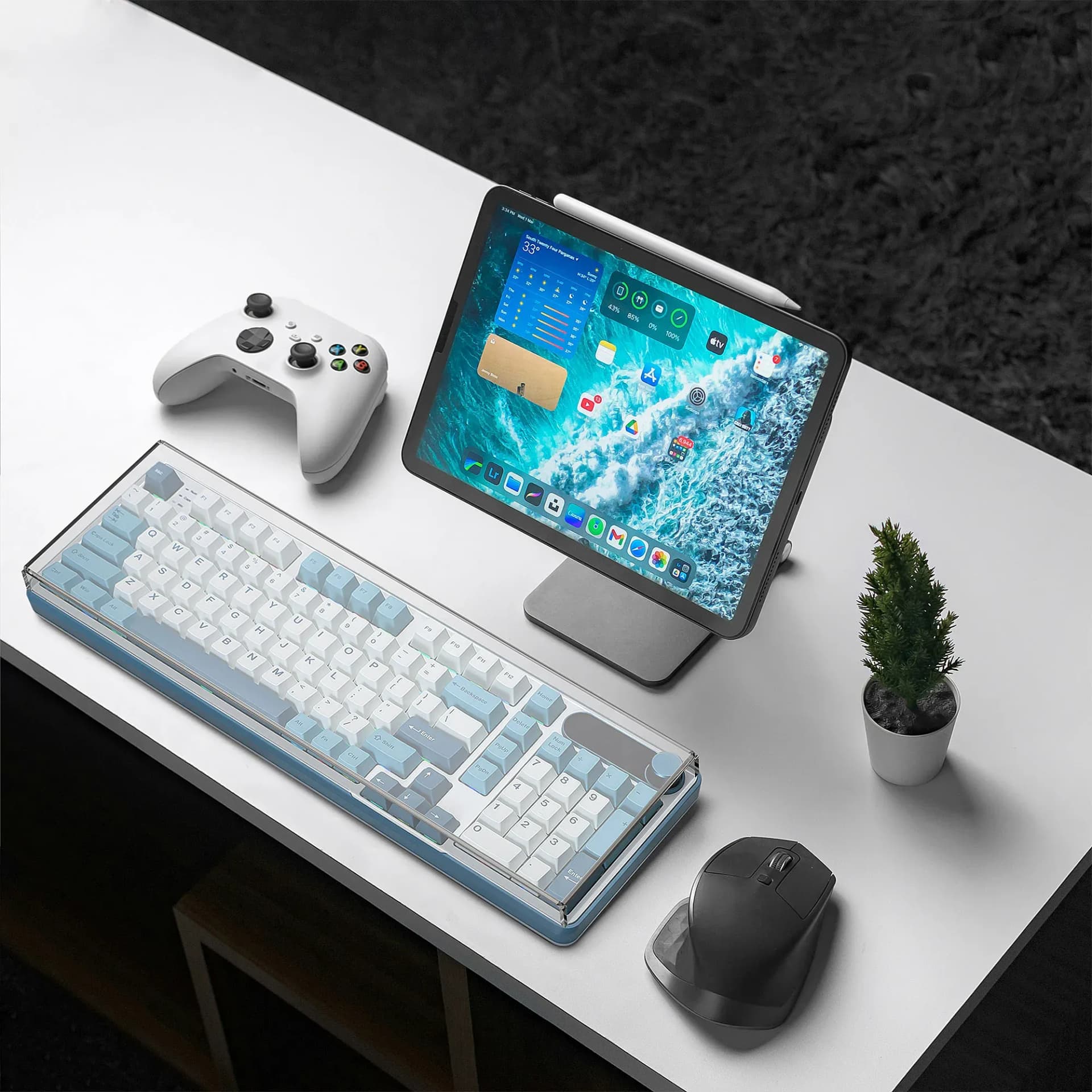 Housse de protection transparente Geekria pour clavier mécanique RK S98