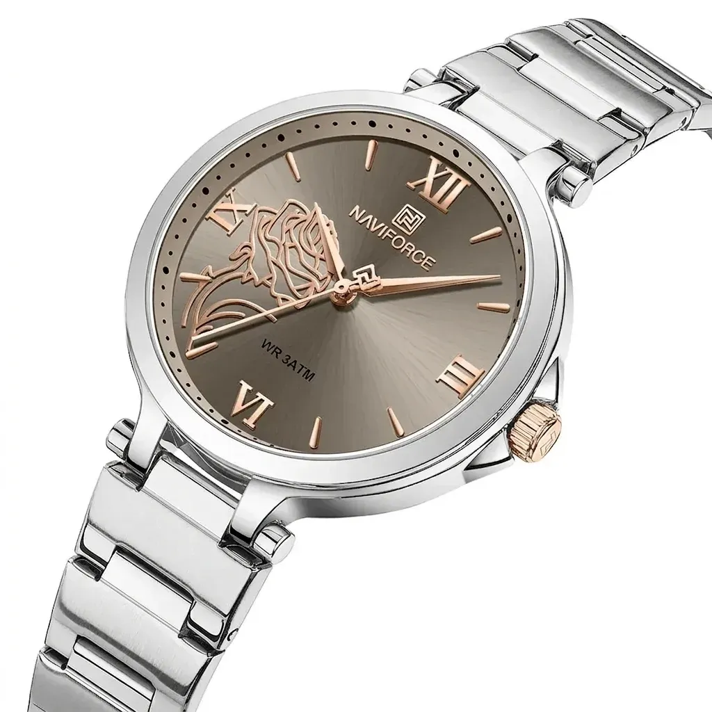 Montre femme NAVIFORCE acier rose business