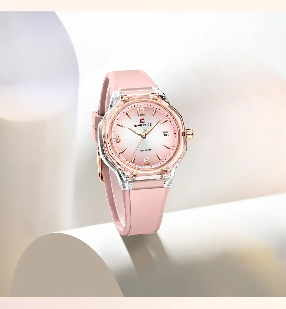 Montre femme NAVIFORCE NF6110 quartz lumineuse avec calendrier