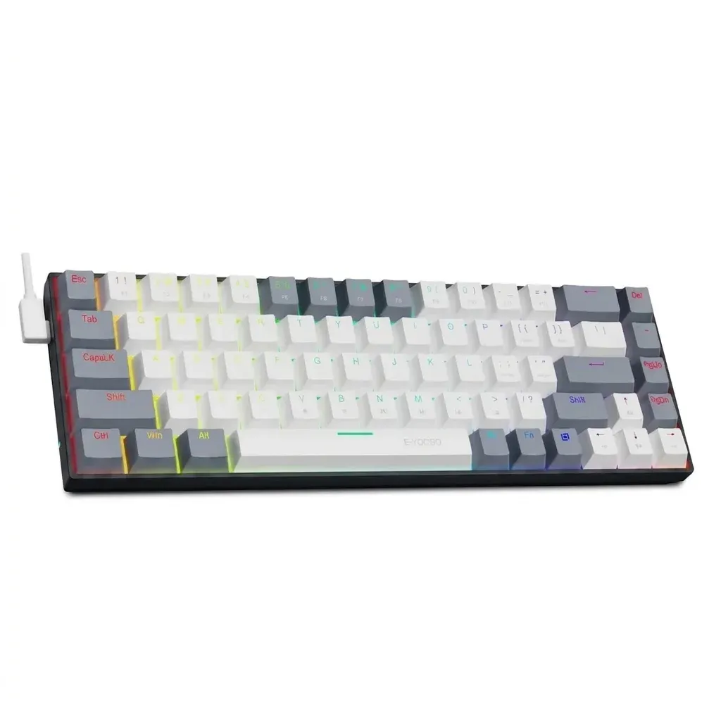 מקלדת מכנית קומפקטית E-YOOSO Z686 RGB