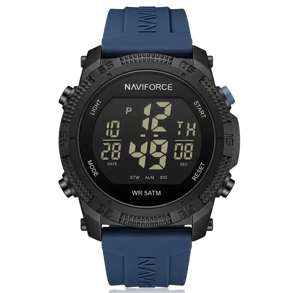 Montre numérique NAVIFORCE homme bleu marine