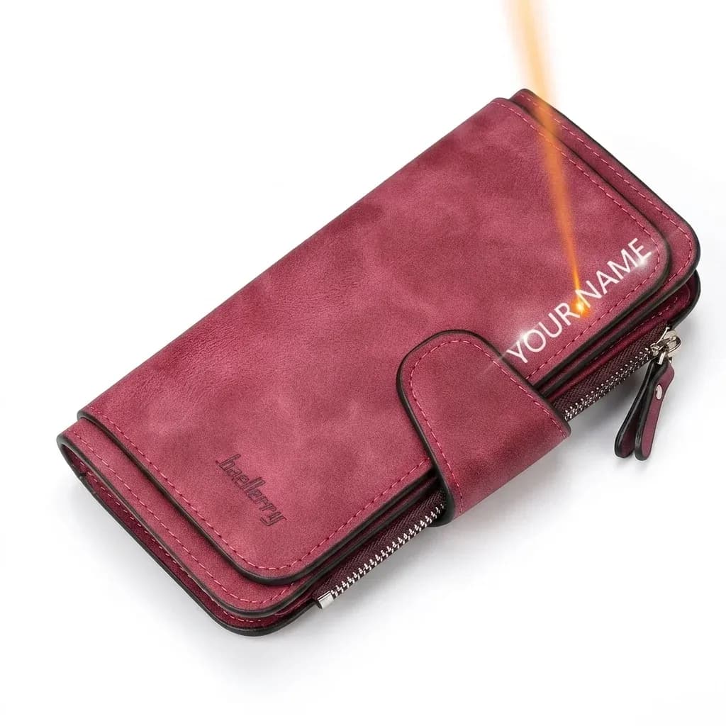 Portefeuille femme Baellerry long à cartes et grande capacité