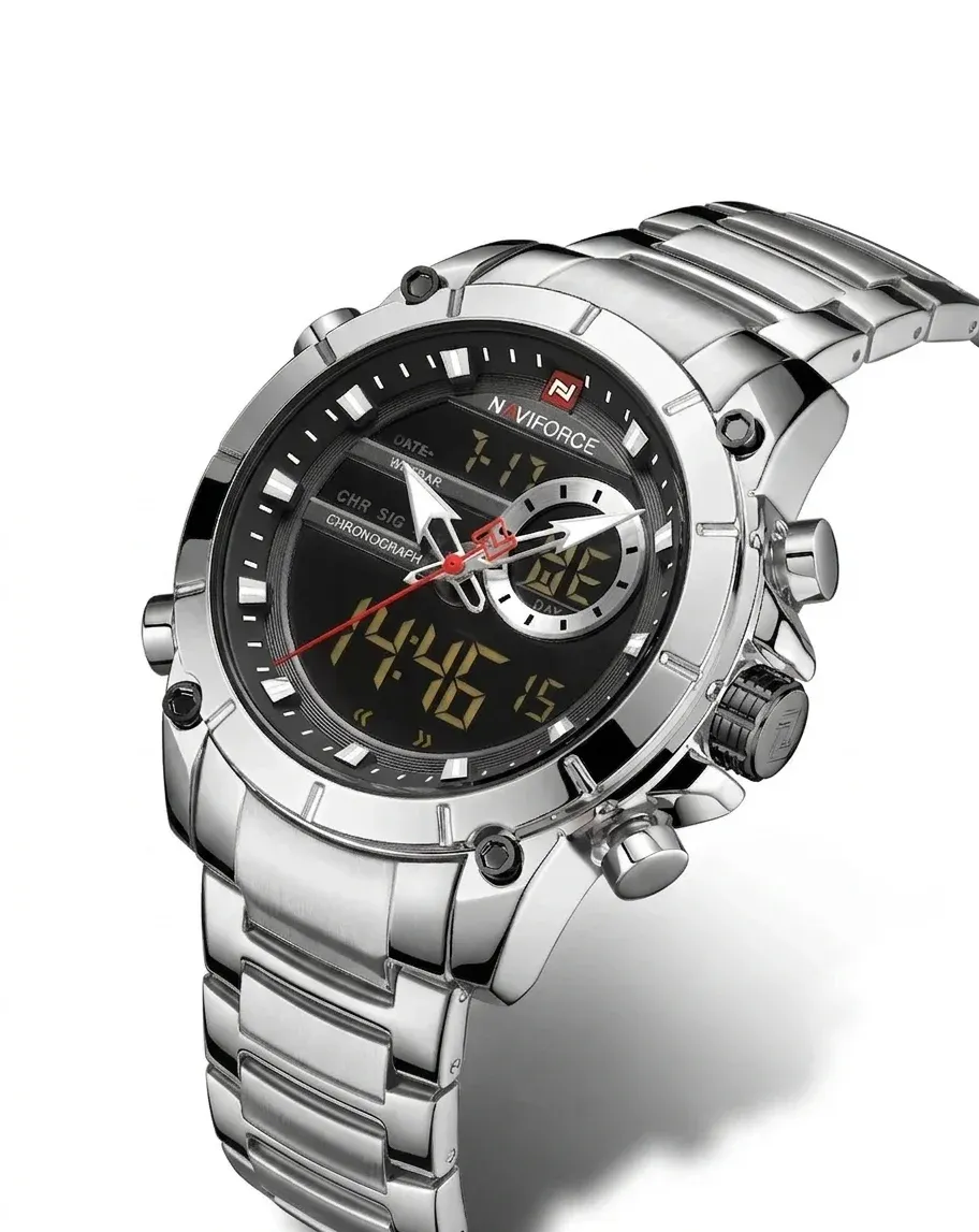 Montre NAVIFORCE homme acier chronographe sport