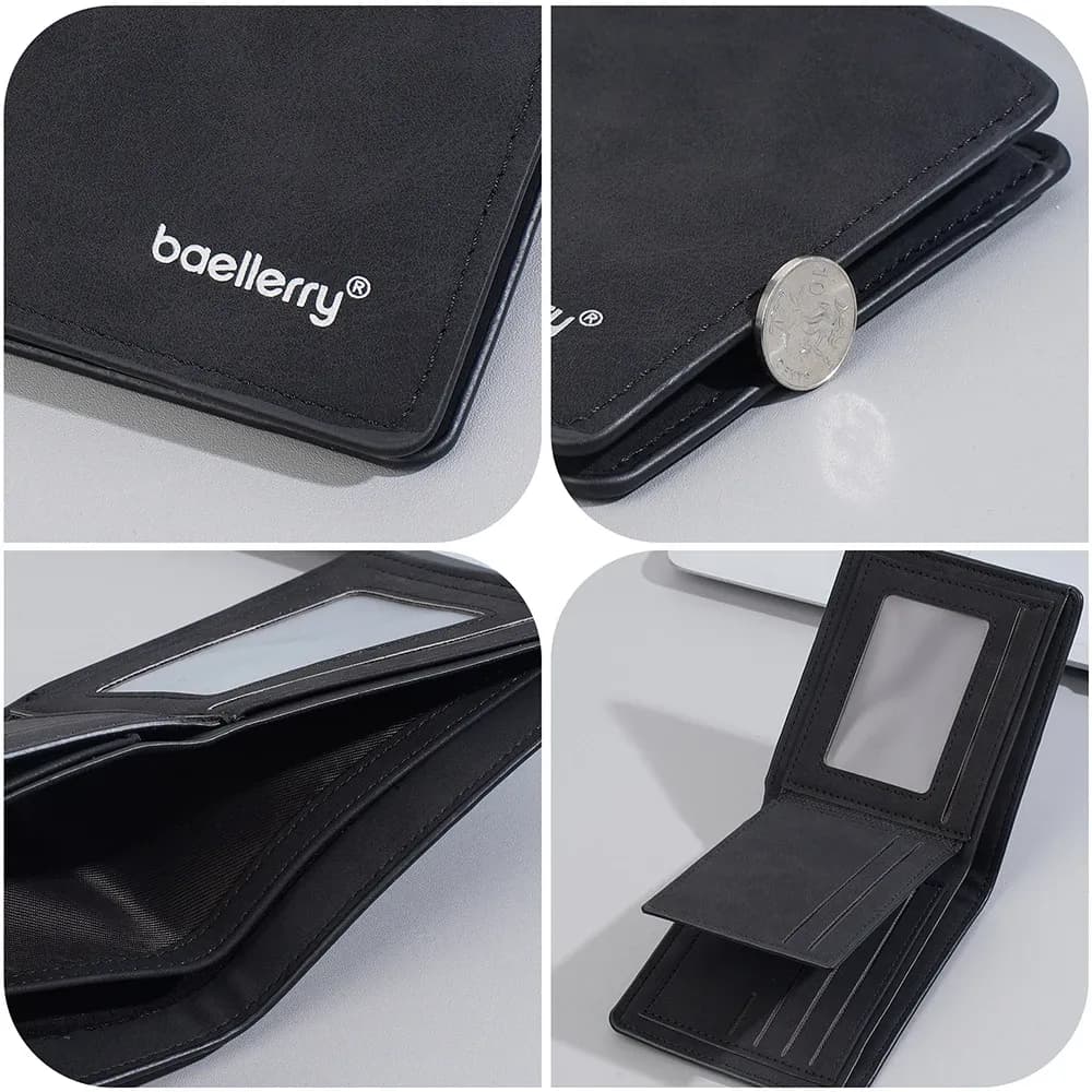 Portefeuille homme compact BAELLERRY à cartes multiples