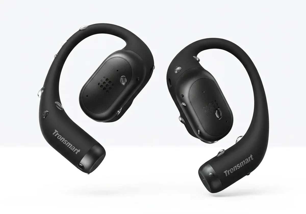 Écouteurs ouverts Tronsmart noirs sport