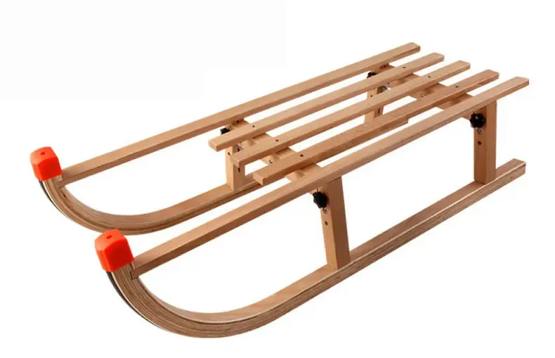 Traîneau pliable en hêtre Hagibis pour glisse hivernale