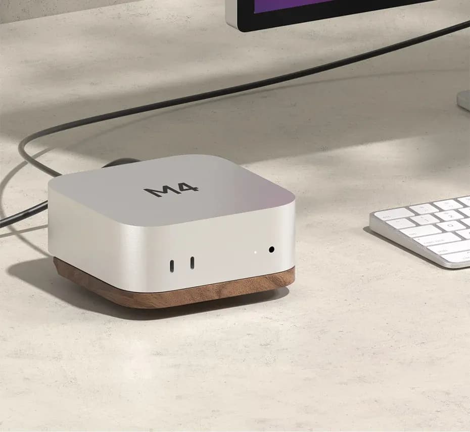 Support de bureau Hagibis pour Mac mini, base ventilée anti-poussière