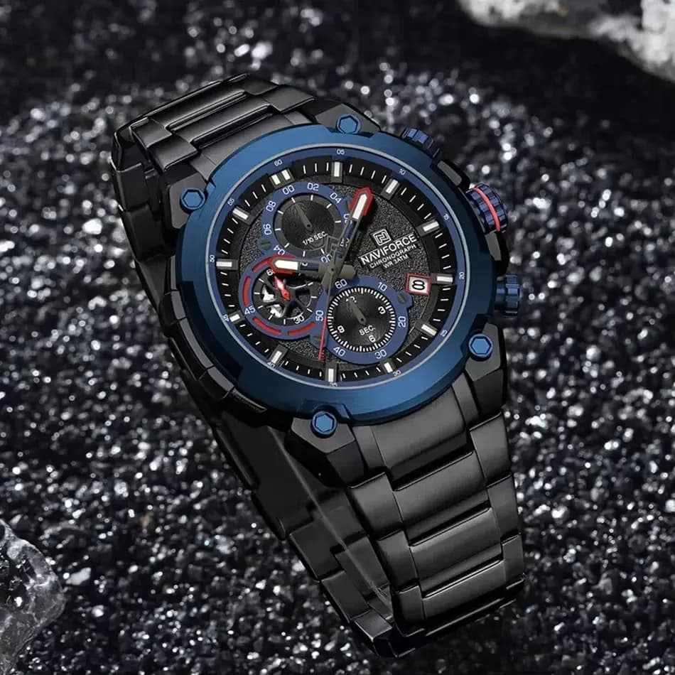 Montre chronographe NAVIFORCE NF8071 en acier