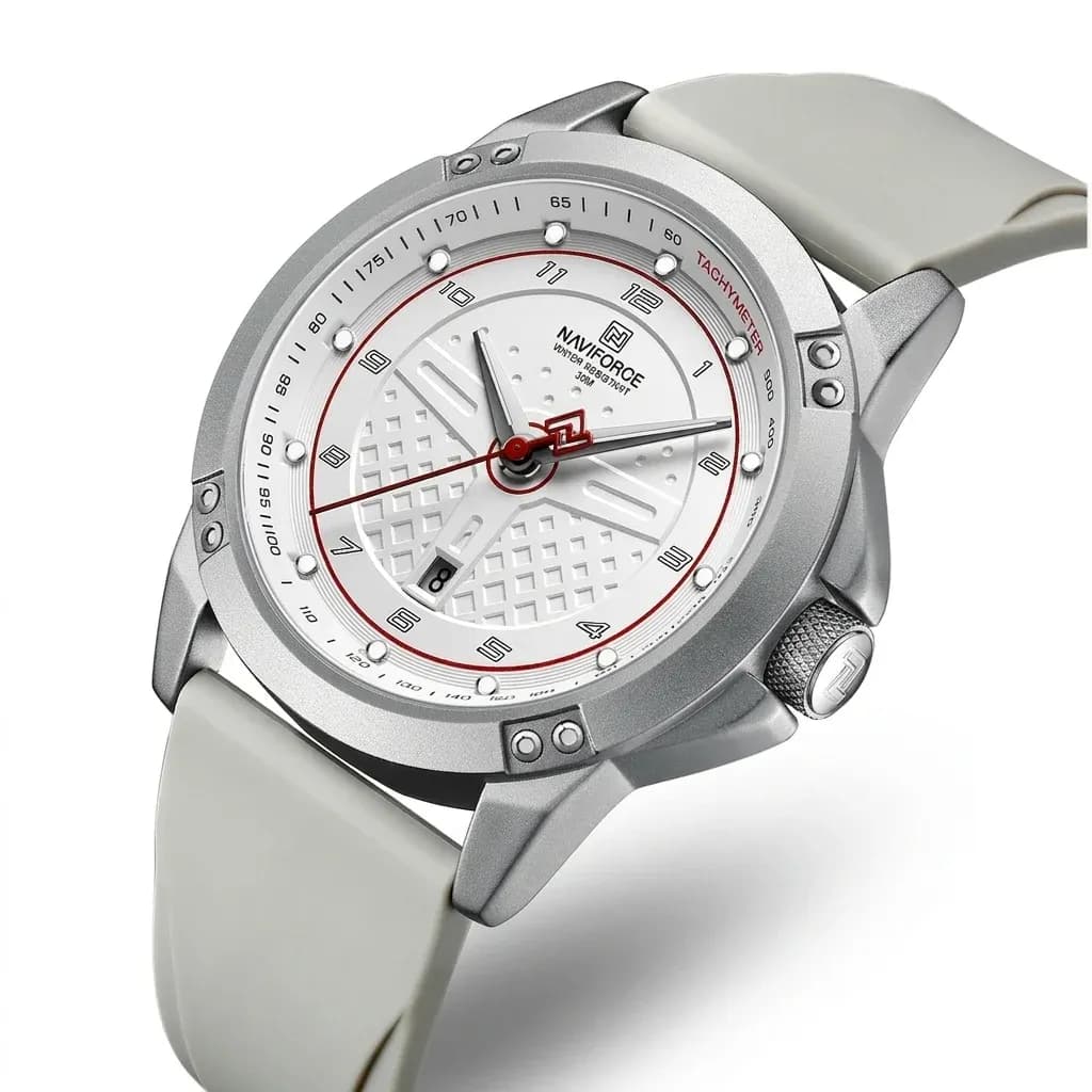 Montre NAVIFORCE quartz homme gris blanc