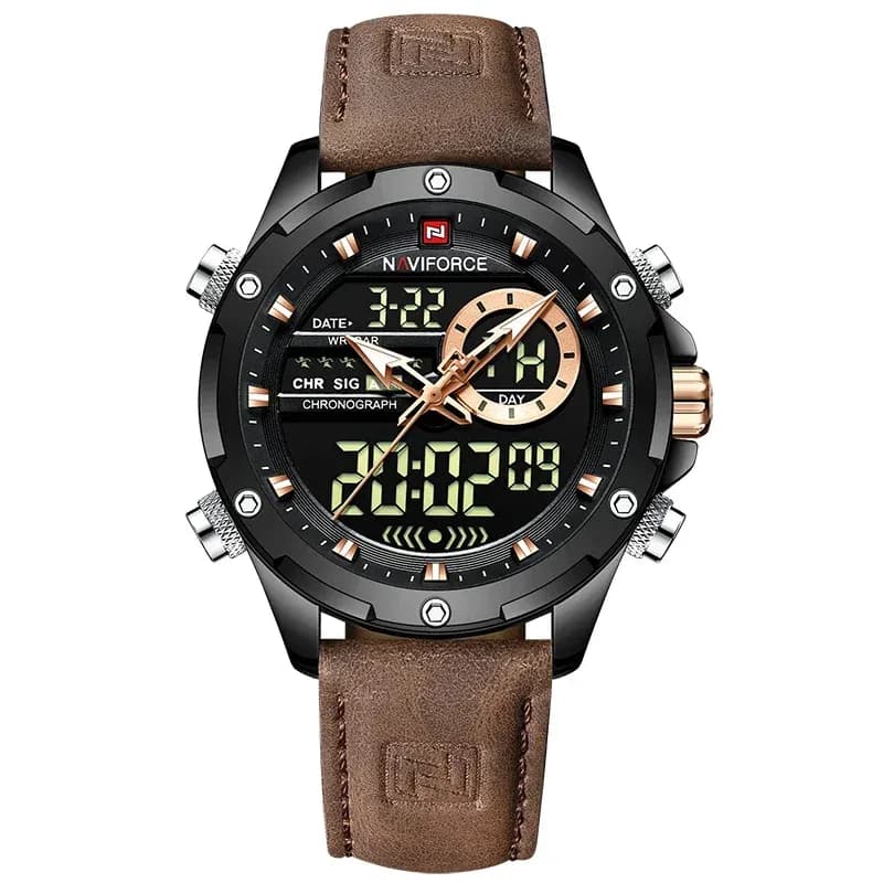 NAVIFORCE NF9208 : montre sport analogique-numérique pour homme