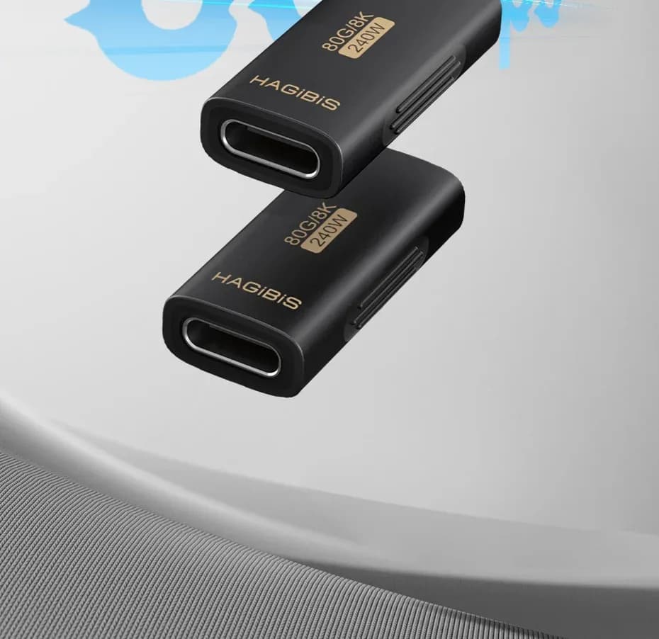 Adaptateur USB4 double femelle Hagibis 80 Gbit/s 240 W
