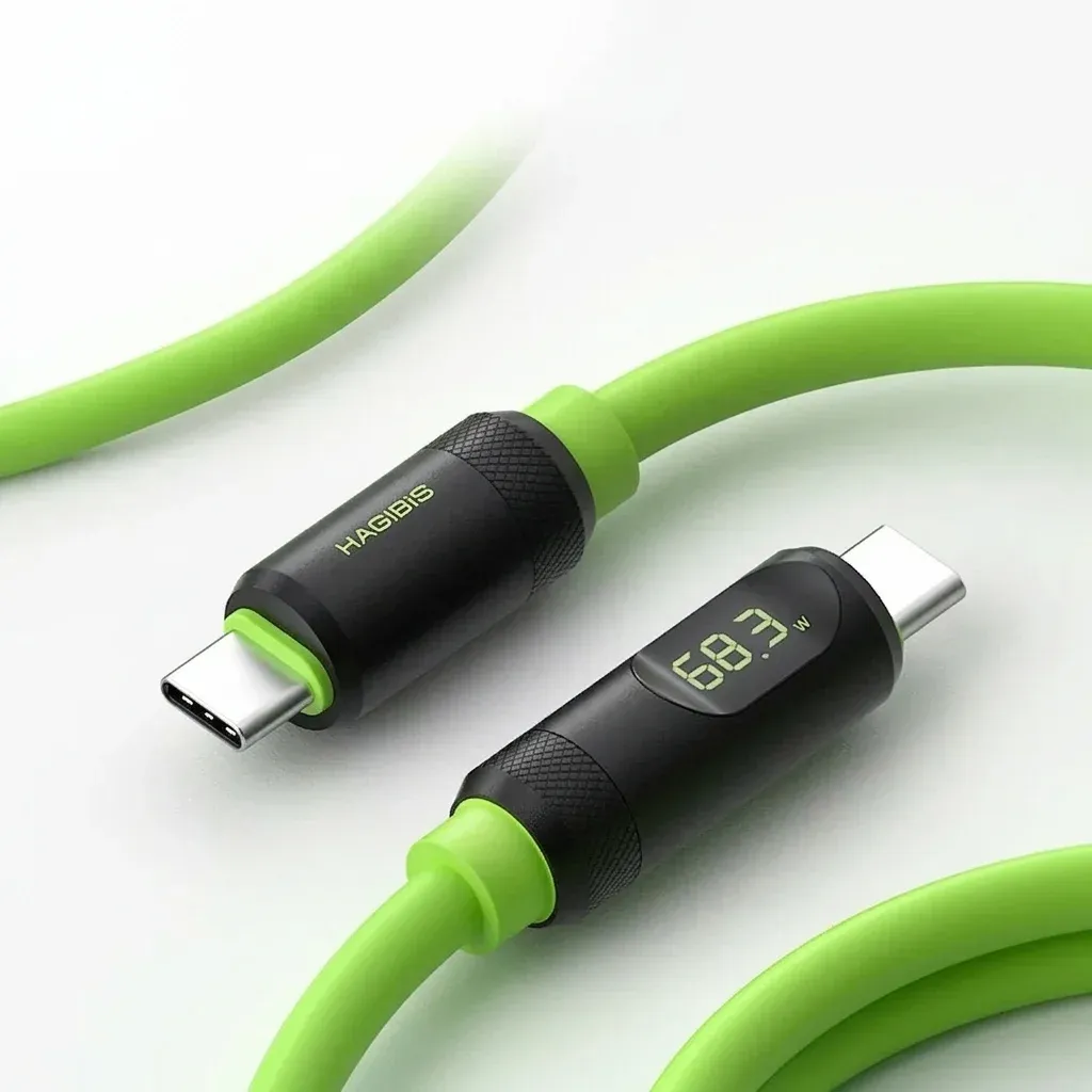 Câble USB-C Hagibis 240 W avec écran LED et 40 Gbit/s