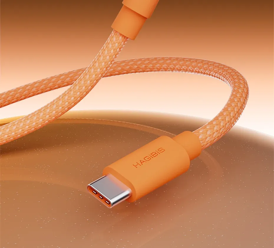 Câble USB-C Hagibis 240 W coudé pour charge rapide et données