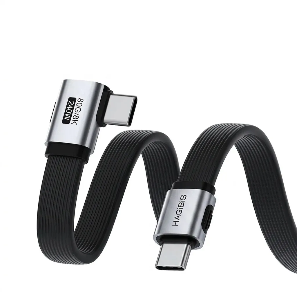 Câble USB-C coudé Hagibis 240 W pour charge et données