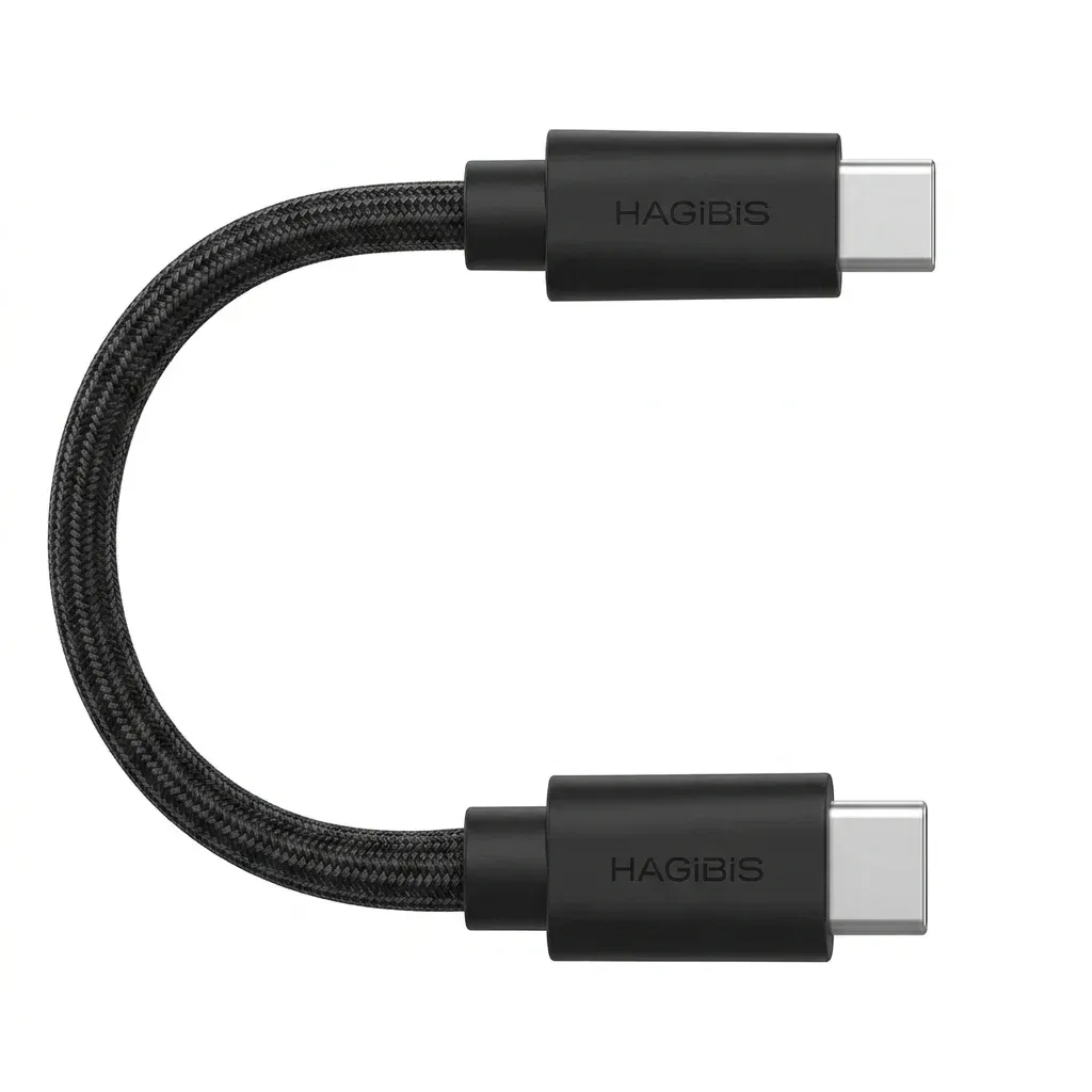 Câble USB4 Hagibis coudé noir
