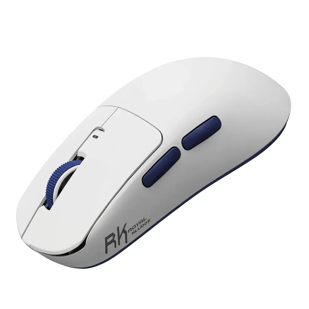 Souris RK M30 blanche et bleue