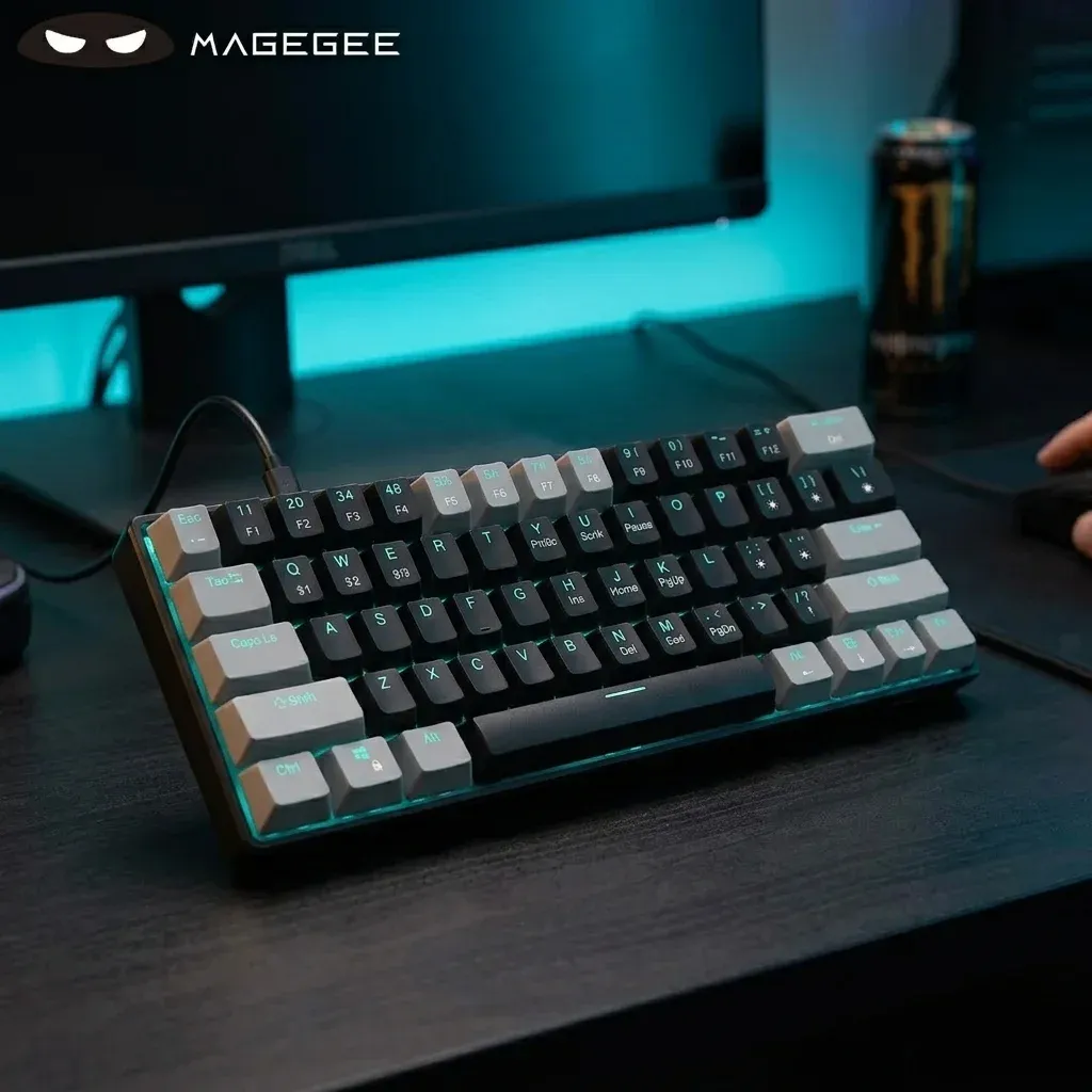 Clavier mécanique compact MageGee rétroéclairé bleu