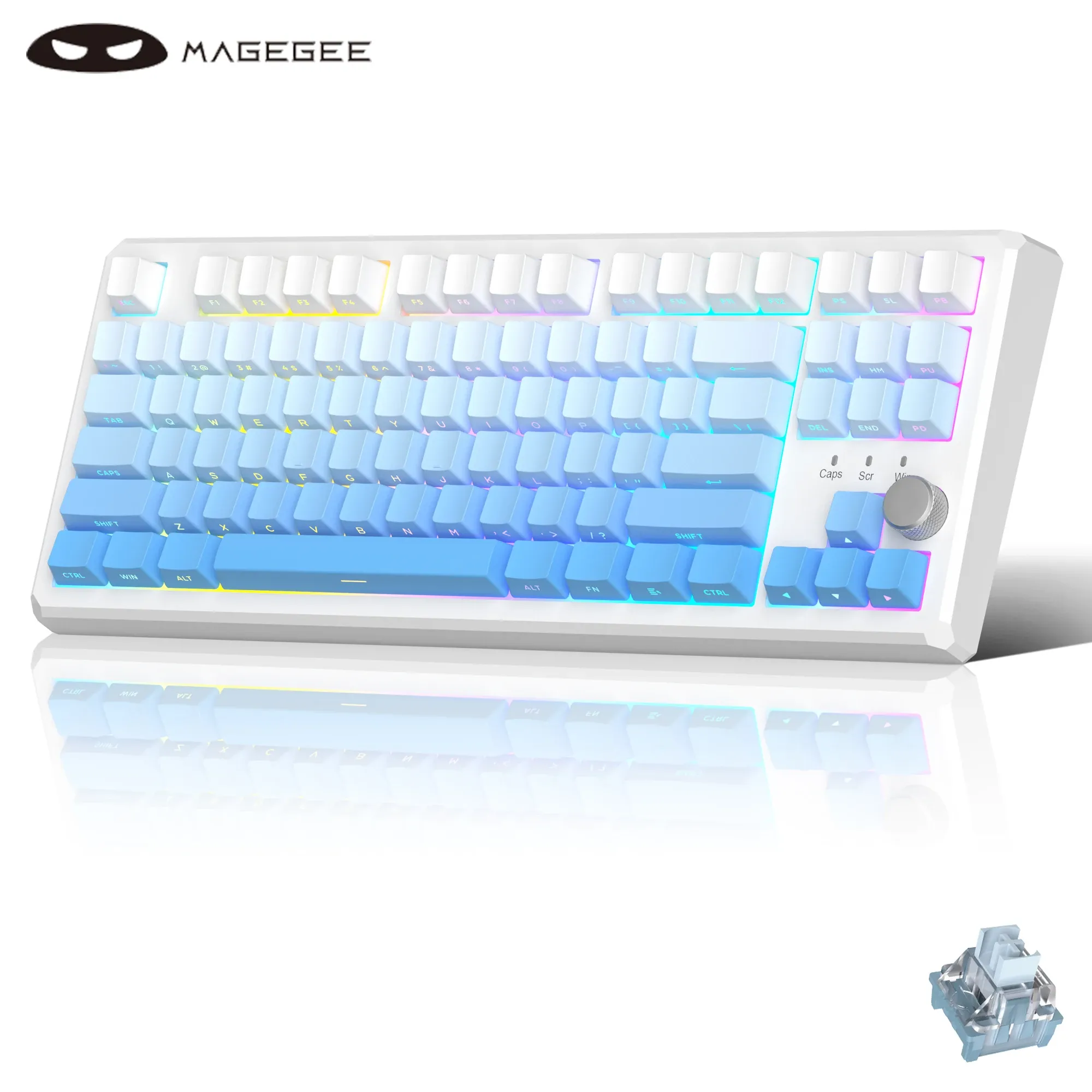 MageGee SKY87 : clavier mécanique sans fil 87 touches hot-swap