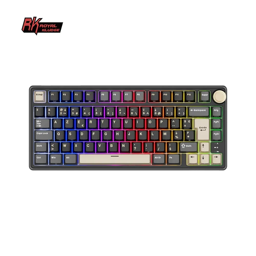 Royal Kludge RK R75 : clavier mécanique 80 % filaire hot-swap en PBT
