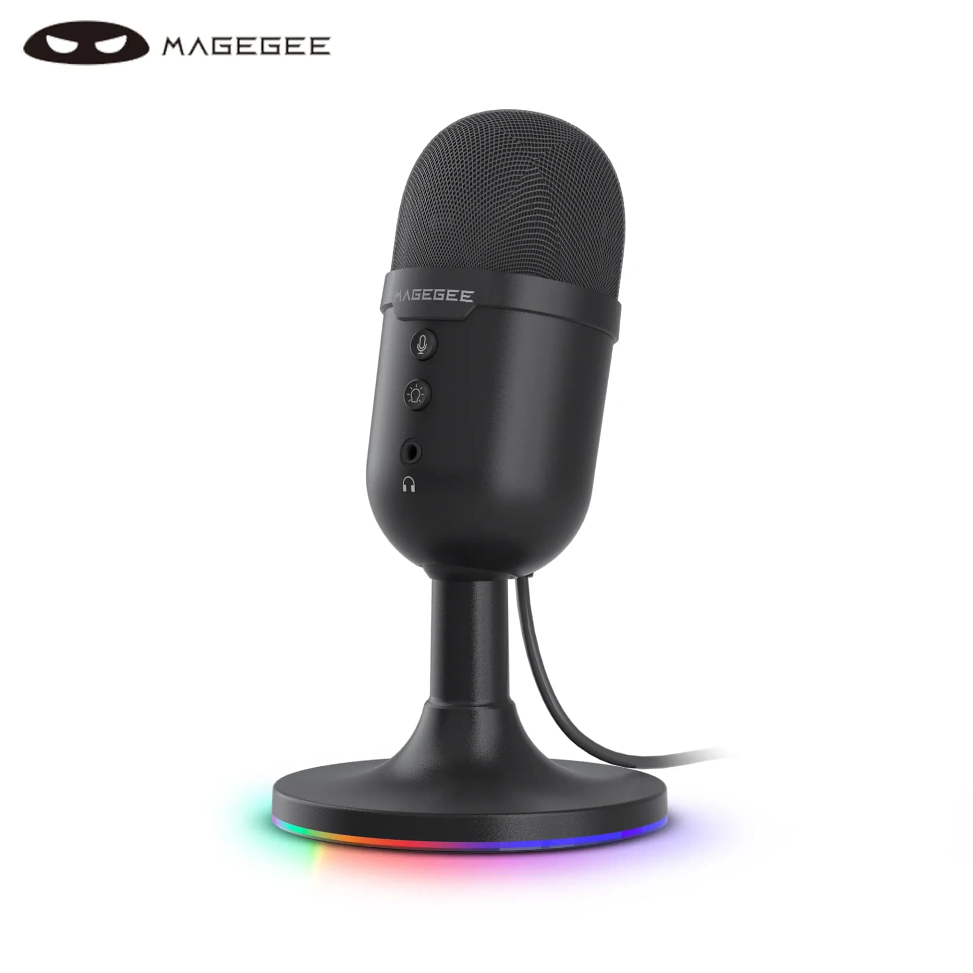 Microphone USB MageGee RGB pour streaming, podcasts et gaming