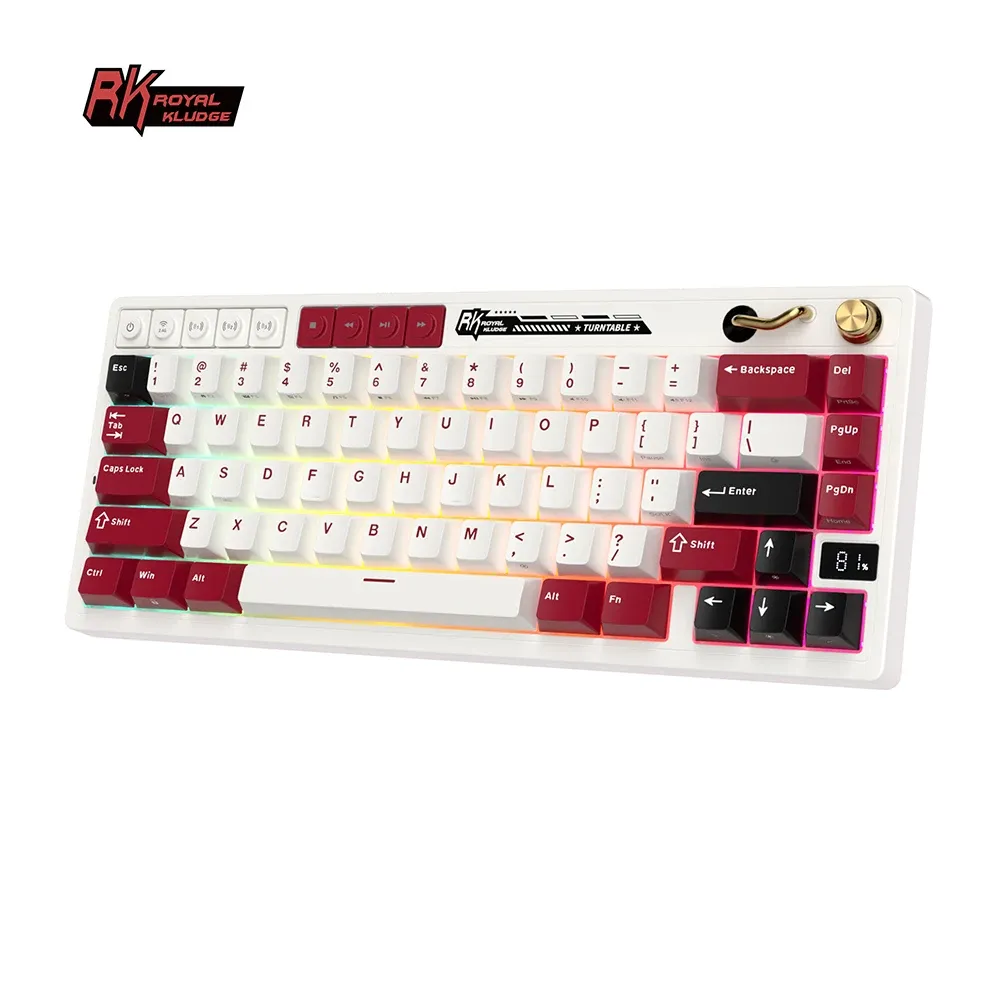Royal Kludge M65 : clavier mécanique compact tri-mode avec écran batterie