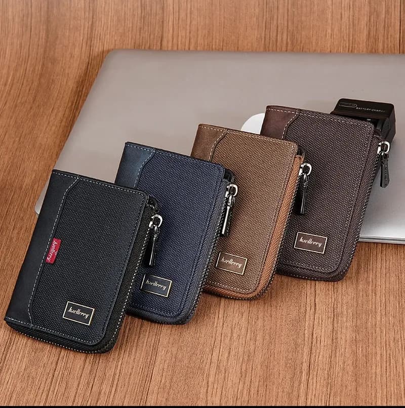 Portefeuille homme zippé Baellerry RFID compact
