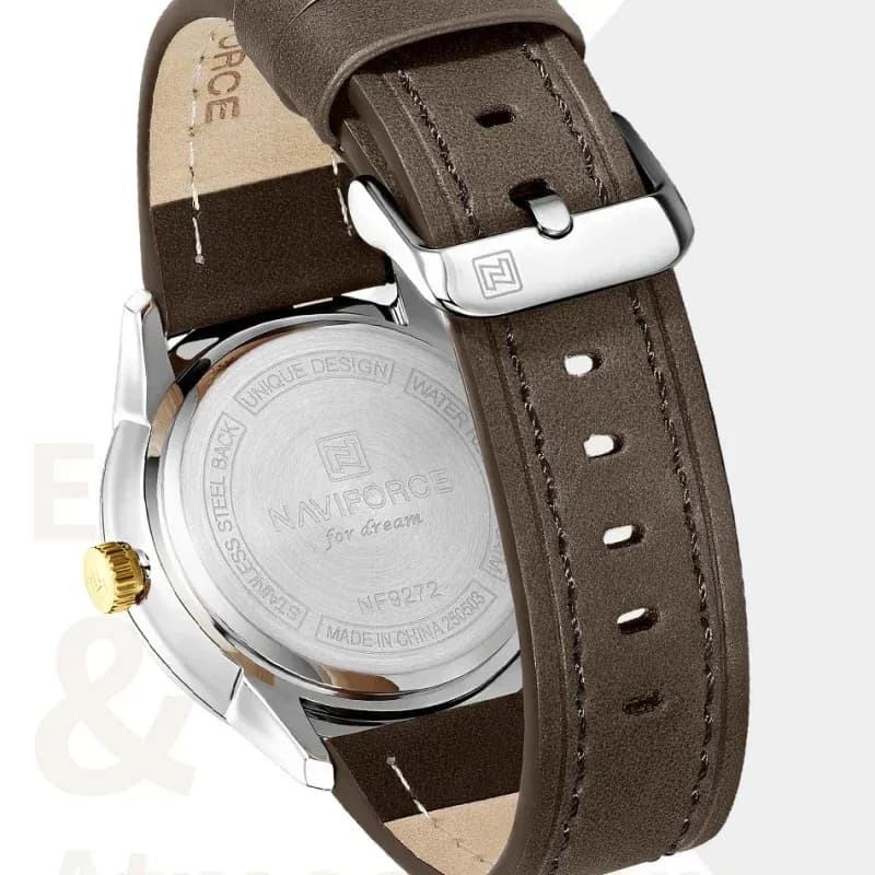 Montre NAVIFORCE NF9272L quartz calendrier en cuir 3 ATM