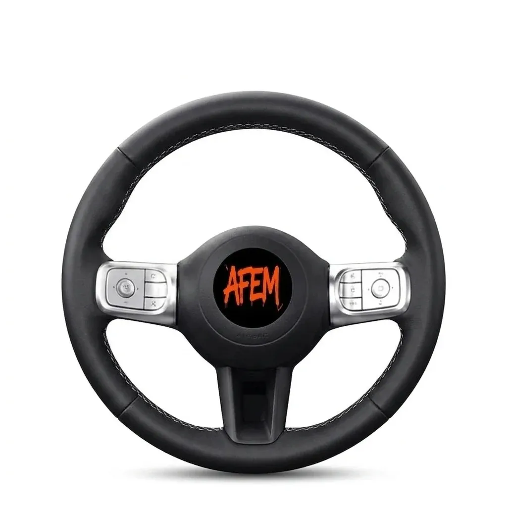 Housse de volant Nappa 8D pour Smart Fortwo et Forfour