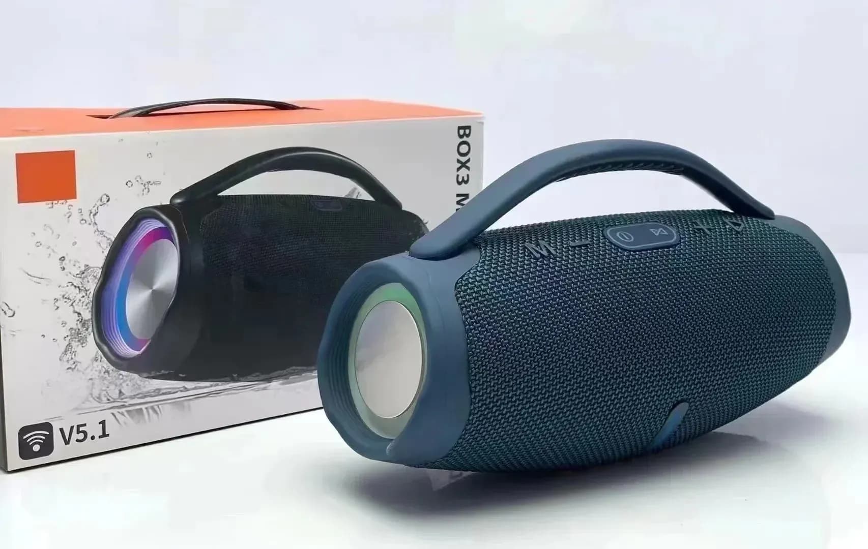 Enceinte Bluetooth portable 2.1 avec éclairage et basses renforcées