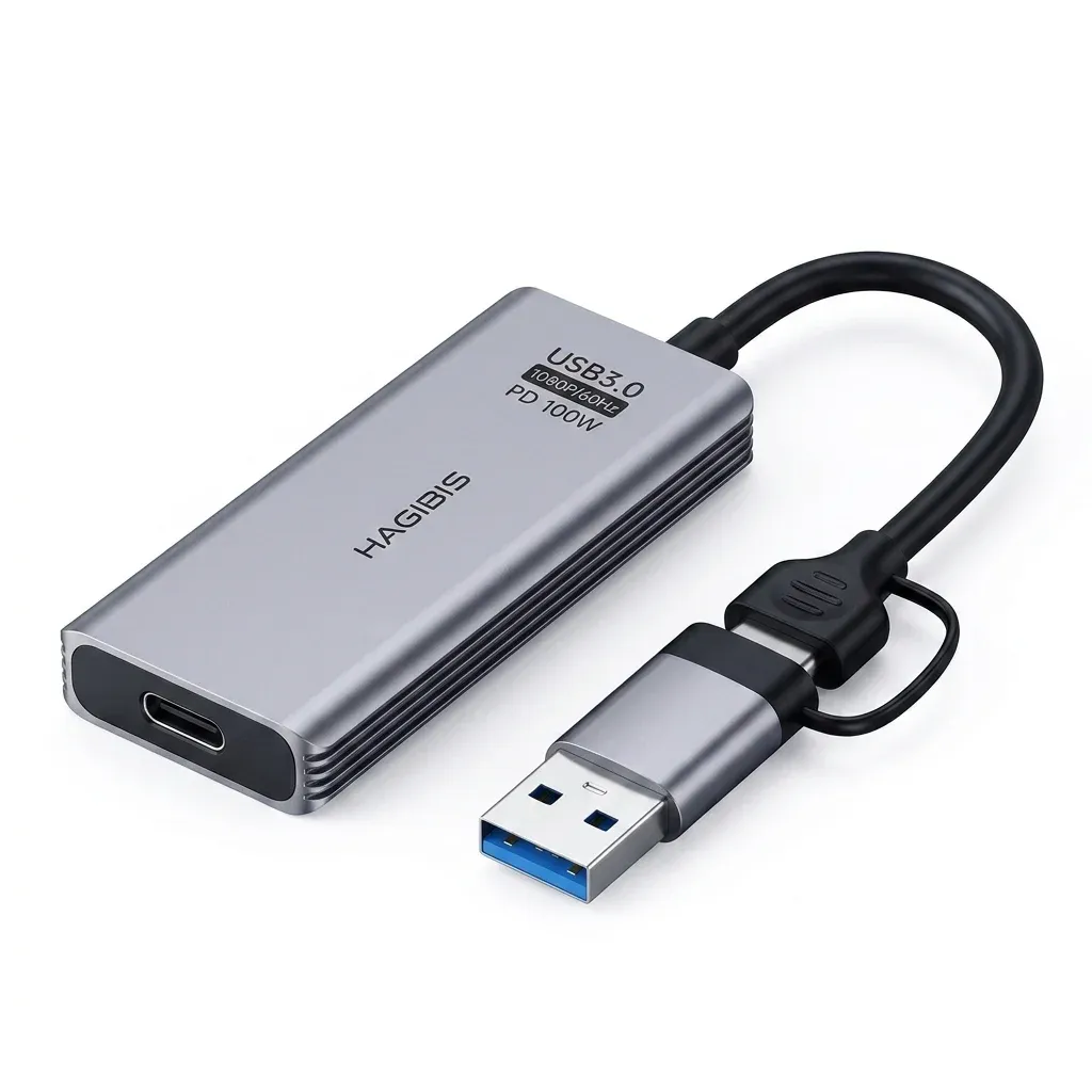 Carte d’acquisition vidéo Hagibis argentée USB 3.0