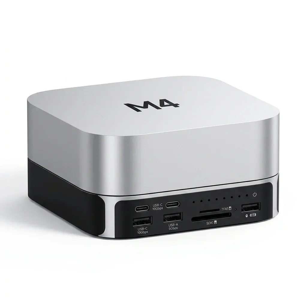Hub USB-C Hagibis argent pour Mac mini