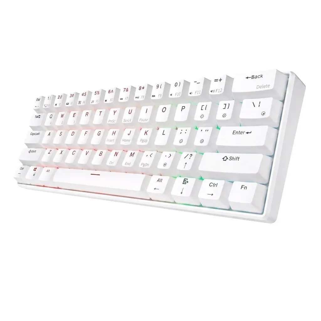 Clavier mécanique RK61 blanc compact RGB