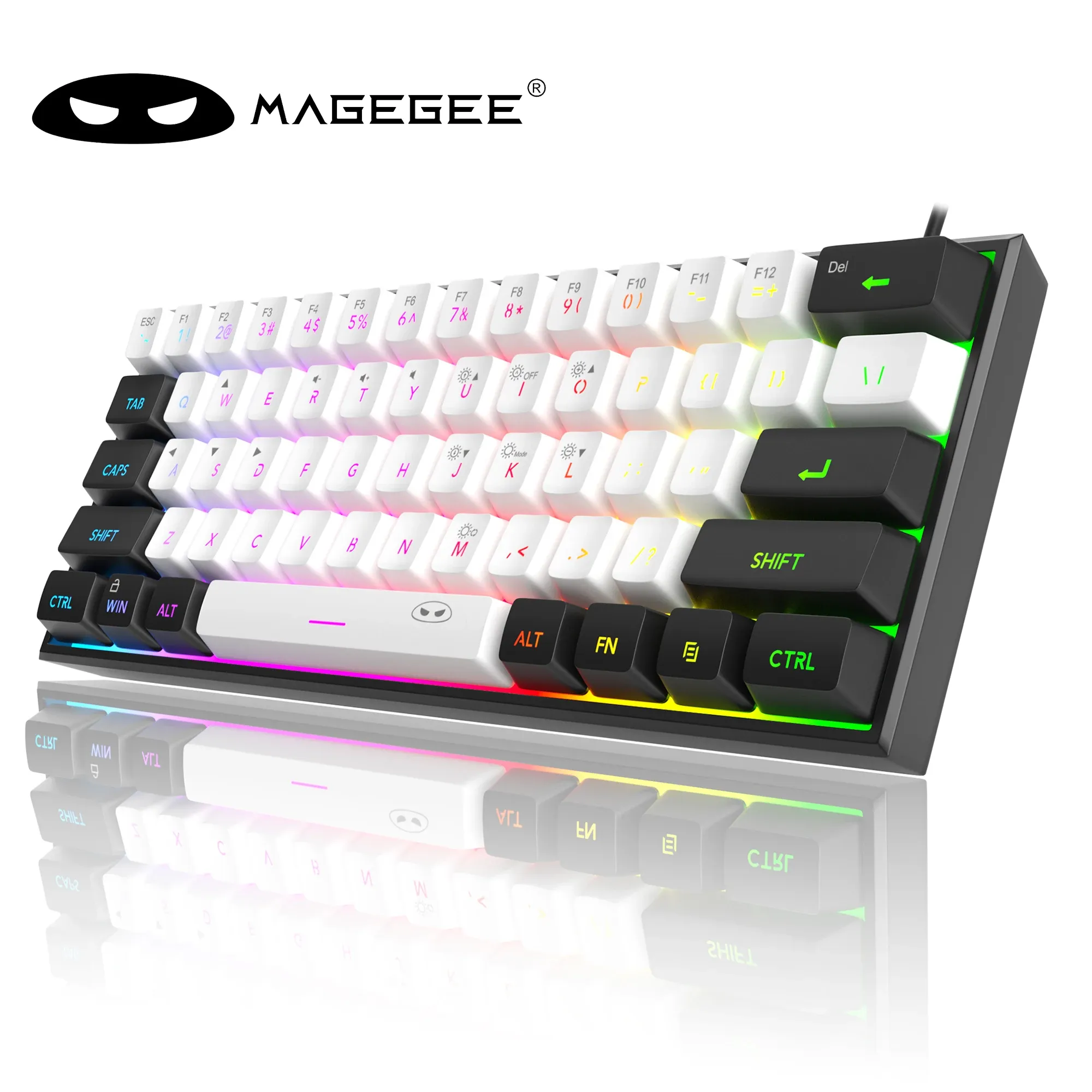 MageGee TS91 : clavier filaire compact 61 touches RGB